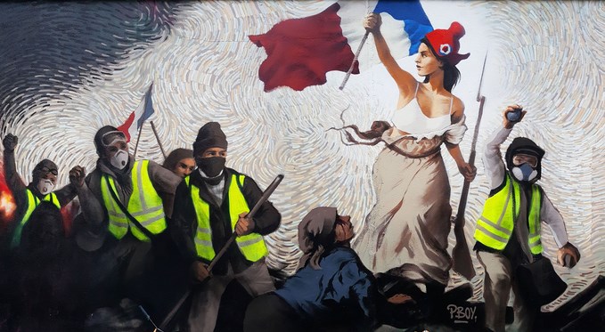 Fresque des gilets jaunes