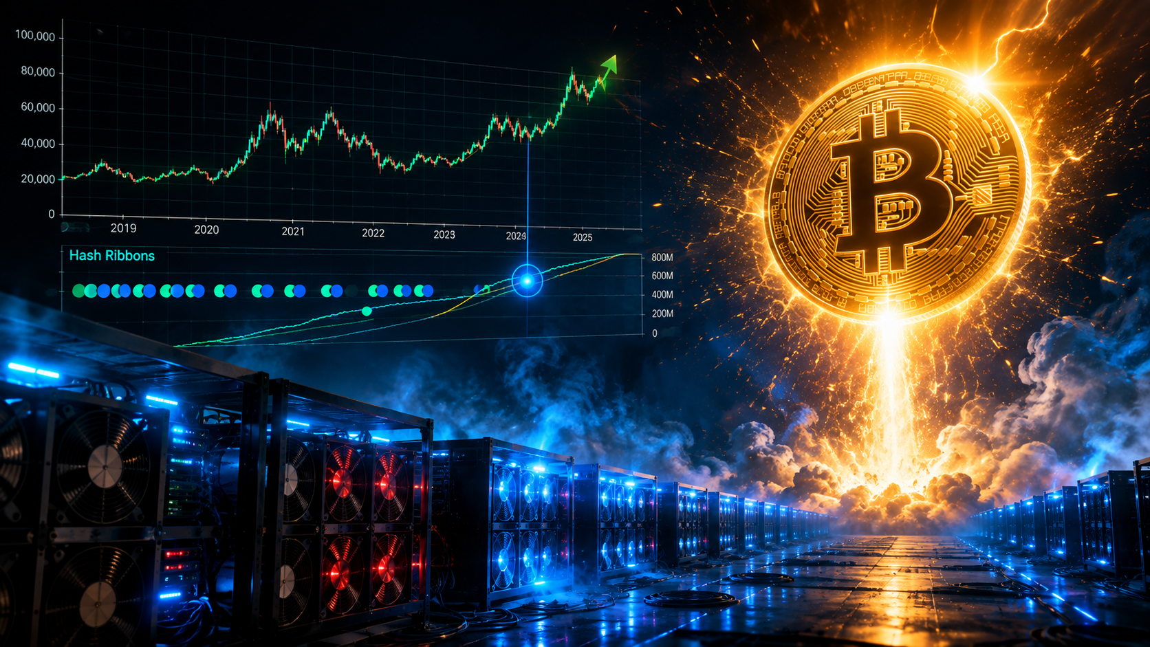 Hash Ribbon Bitcoin : Comment Ce Signal Annonce Le top départ des grandes phases haussières